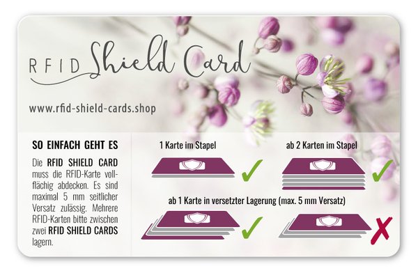 RFID SHIELD CARD - Blüten