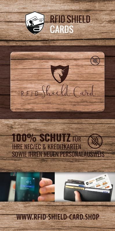 RFID SHIELD CARD - Holz