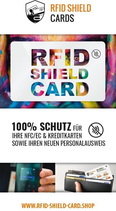 RFID SHIELD CARD - Letters
